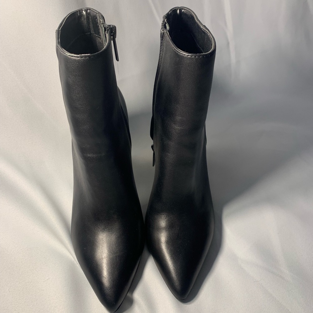 White House Black Market Sleek Black Ankle Booties